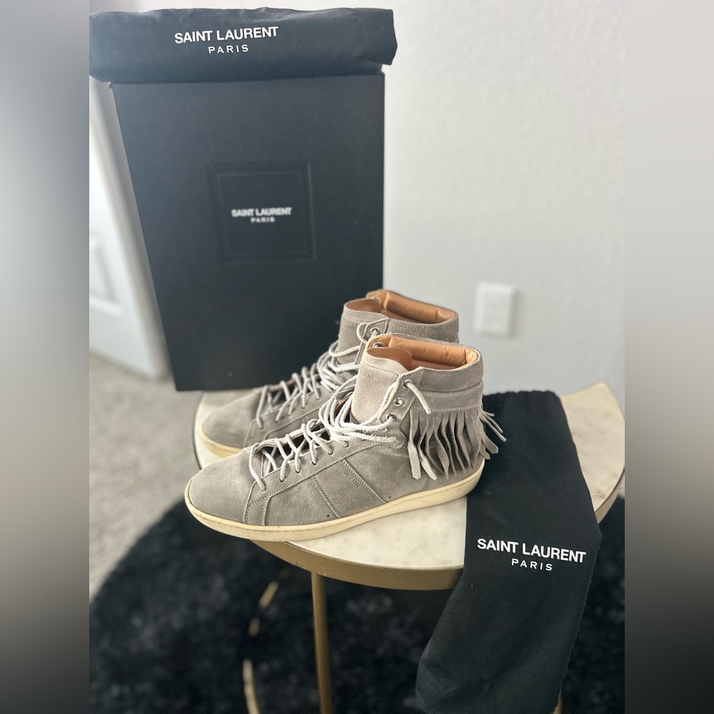 Saint Laurent High-Top Sneakers | designer | urban street fashion | - Picture 2 of 7